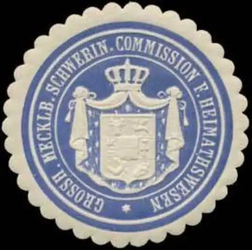 Grossh. Mecklenb. Schwerin. Commission fÃ¼r Heimathswesen