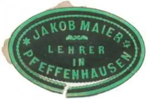 Jakob Maier Lehrer in Pfeffenhausen