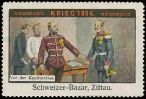 Vor der Kapitulation Krieg 1866