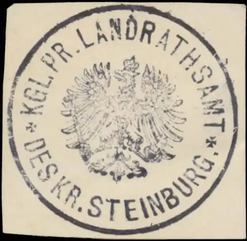 K.Pr. Landrathsamt des Kreises Steinburg