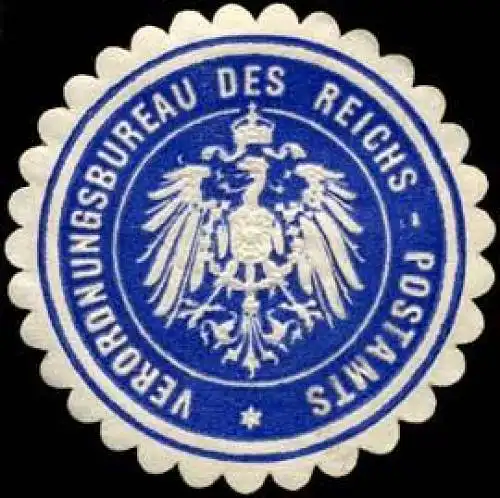 Verordnungsbureau des Reichs - Postamts