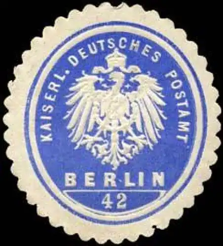 Kaiserlich Deutsches Postamt Berlin 42