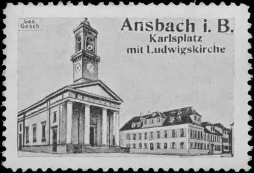 Karlsplatz mit Ludwigskirche