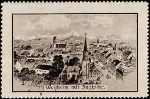 Weilheim mit Zugspitze