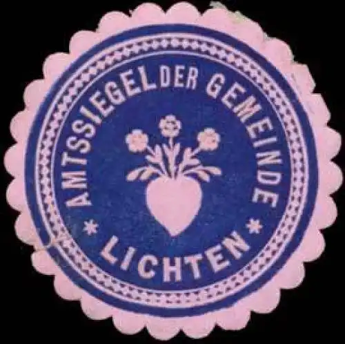 Amtssiegel der gemeinde Lichten