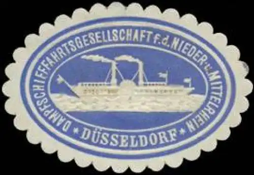 Dampffschiffahrt auf dem Rhein