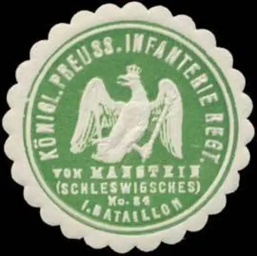 K.Pr. Infanterie Regiment von Manstein (Schleswigsches) No. 84 I. Bataillon