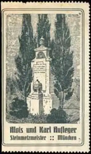 Steinmetzmeister Alois und Karl Aufleger