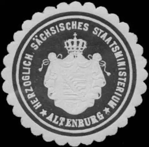 Herz. S. Staatsministerium Altenburg