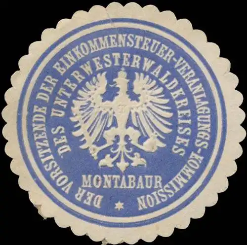 Der Vorsitzende der Einkommensteuer-Veranlagungs-Kommission des Unterwesterwaldkreises Montabaur