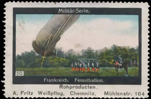 Fesselballon Frankreich