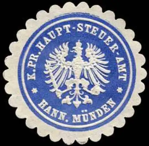 K.Pr. Haupt - Steuer - Amt - Hannover - MÃ¼nden