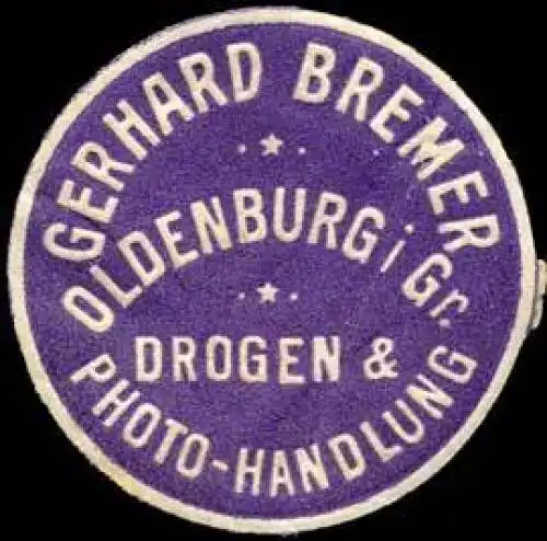 Drogen & Photo - Handlung Gerhard Bremer - Oldenburg i. Gr