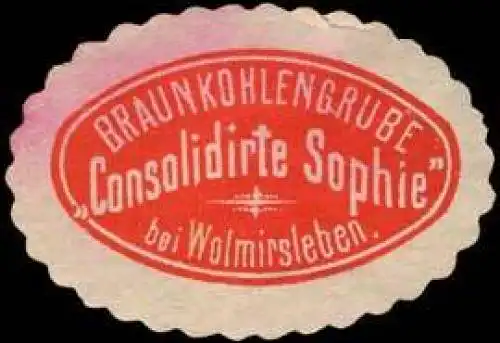 Braunkohlengrube Consolidirte Sophie bei Wolmirsleben