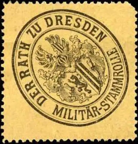 Der Rath zu Dresden - MilitÃ¤r - Stammrolle