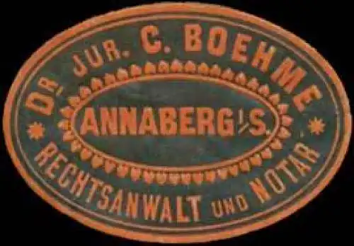 Rechtsanwalt und Notar Dr. jur. C. Boehme