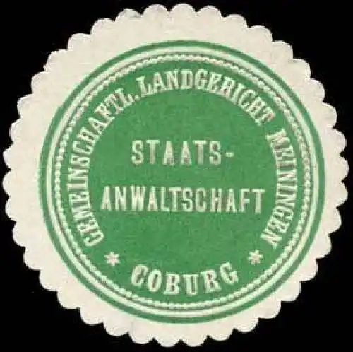 Gemeinschatliches Landgericht Meiningen - Staatsanwaltschaft - Coburg