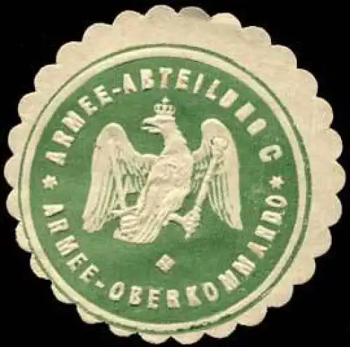 Armee - Oberkommando - Armee - Abteilung C