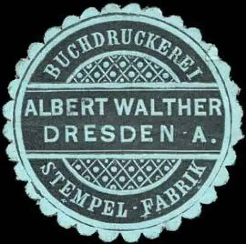 Buchdruckerei Stempel - Fabrik Albert Walther - Dresden