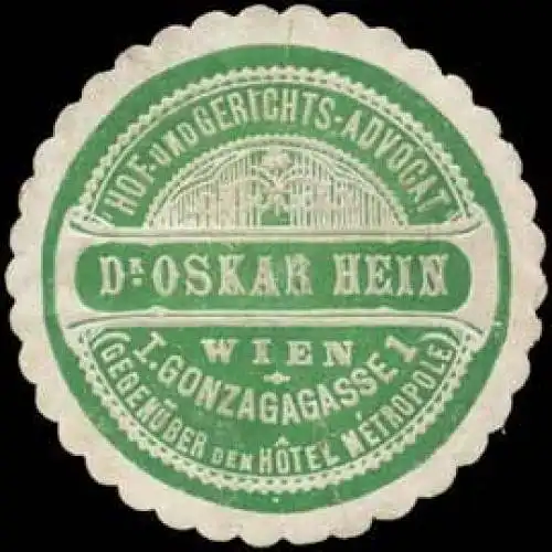 Hof- und Gerichts-Advocat Dr. Oskar Hein