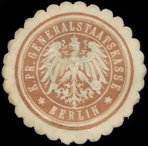 K.Pr. Generalstaatskasse Berlin