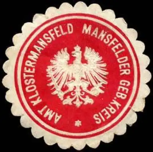 Amt Klostermansfeld Mansfelder Gebirgs Kreis