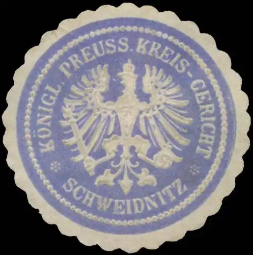 K.Pr. Kreisgericht Schweidnitz/Schlesien