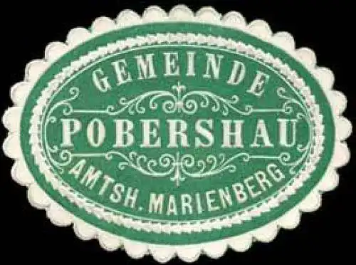 Gemeinde Pobershau - Amtshauptmannschaft Marienberg