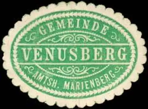 Gemeinde Venusberg - Amtshauptmannschaft Marienberg