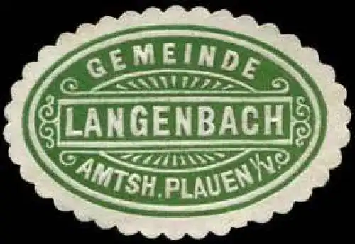 Gemeinde Langenbach - Amtshauptmannschaft Plauen im Vogtland