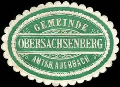 Gemeinde Obersachsenberg - Amtshauptmannschaft Auerbach