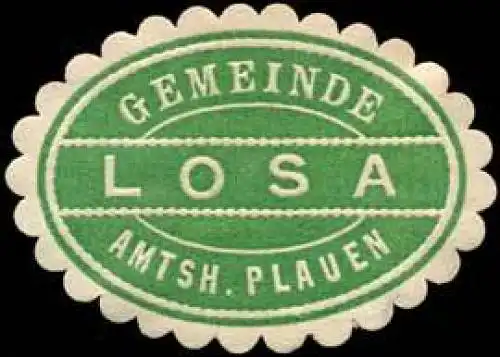 Gemeinde Losa - Amtshauptmannschaft Plauen