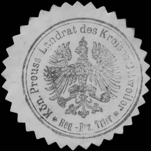 K.Pr. Landrat des Kreises Ottweiler Reg. Bez. Trier