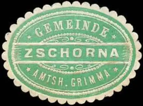 Gemeinde Zschorna - Amtshauptmannschaft Grimma