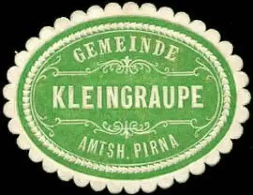 Gemeinde Kleingraupe - Amtshauptmannschaft Pirna