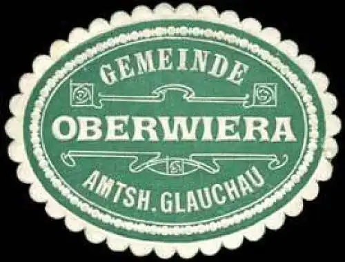 Gemeinde Oberwiera - Amtshauptmannschaft Glauchau