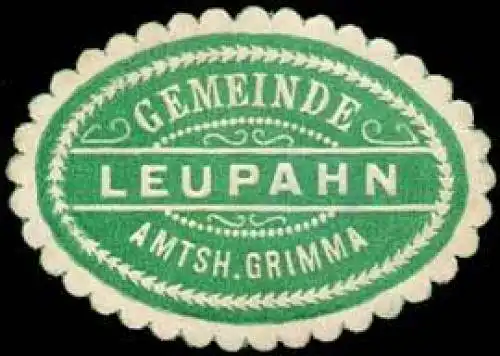 Gemeinde Leupahn - Amtshauptmannschaft Grimma