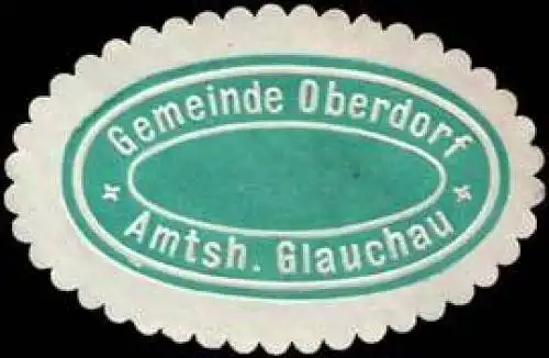 Gemeinde Oberdorf - Amtshauptmannschaft Glauchau