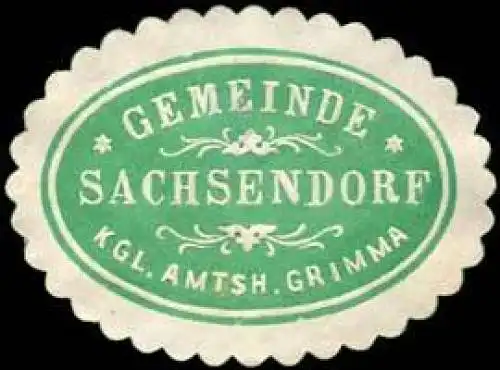 Gemeinde Sachsendorf - Kgl. Amtshauptmannschaft Grimma