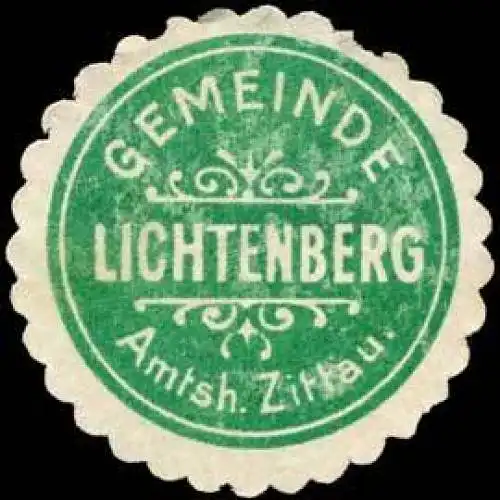 Gemeinde Lichtenberg - Amtshauptmannschaft Zittau