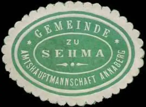 Gemeinde zu Sehma - Amtshauptmannschaft Annaberg