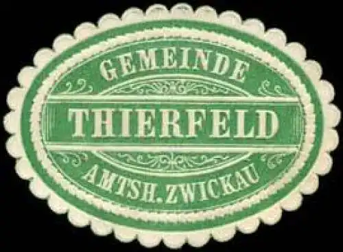 Gemeinde Thierfeld - Amtshauptmannschaft Zwickau