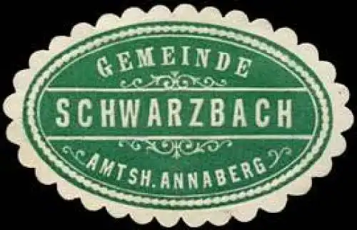 Gemeinde Schwarzbach - Amtshauptmannschaft Annaberg