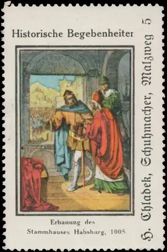 Erbauung des Stammhauses Habsburg 1005