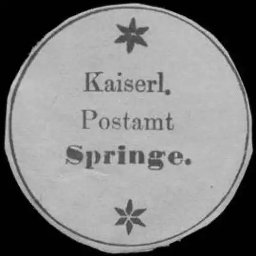 Kaiserl. Postamt Springe