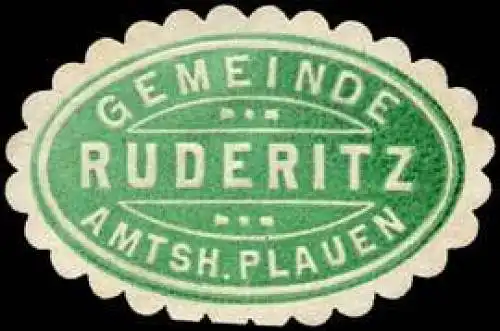 Gemeinde Ruderitz - Amtshauptmannschaft Plauen