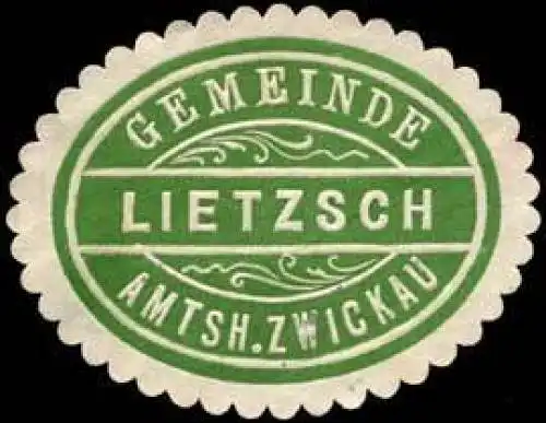 Gemeinde Lietzsch - Amtshauptmannschaft Zwickau