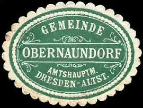 Gemeinde Obernaundorf - Amtshauptmannschaft Dresden-Altstadt