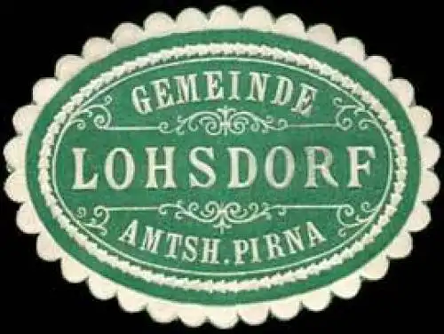 Gemeinde Lohsdorf - Amtshauptmannschaft Pirna