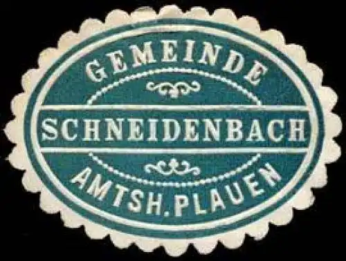 Gemeinde Schneidenbach - Amtshauptmannschaft Plauen